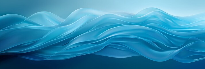 Sticker - A futuristic wave abstraction flows in a smooth, digital wallpaper, blending light and color creatively.