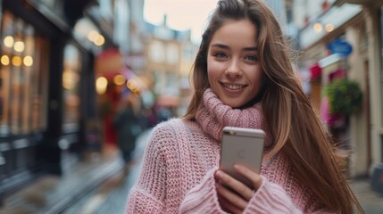 Poster - The Woman with Pink Sweater