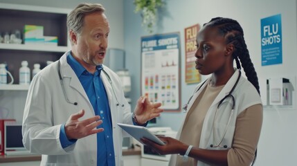 Wall Mural - The medical professionals' discussion