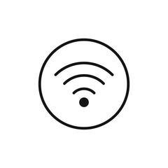 Wall Mural - Wifi Connectivity Icon Ideal for Internet and Networking