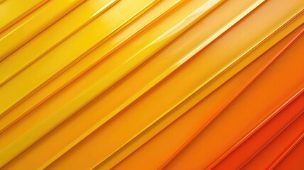 Wall Mural - Abstract background with yellow and orange diagonal lines. Digital art of wave with vibrant orange and yellow color. Modern and geometric concept. Contemporary and minimalistic art design. AIG53F.