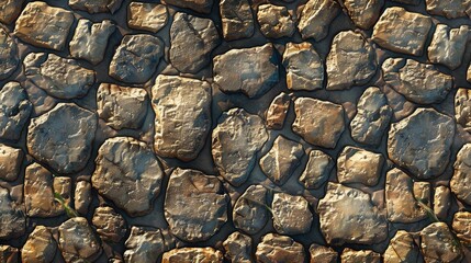 Sticker - Background of cobblestones on full screen