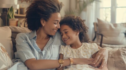 Sticker - The mother and daughter hug