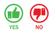 © Munnacreativehub - Yes or no choice. Like and dislike icons. Thumbs up and thumbs down symbols. Thumb-Up Thumb-Down Icons Isolated Collection. Yes or no symbol.