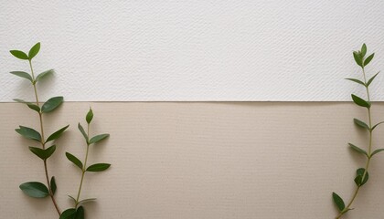 Canvas Print - white paper texture background kraft paper horizontal with unique design of paper soft natural paper style for aesthetic creative design