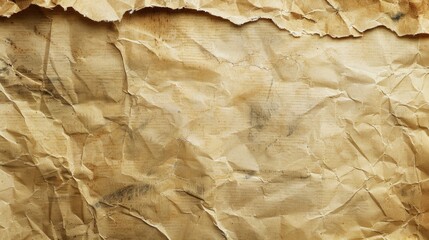 Poster - Close up of aged craft paper texture with blank space