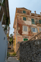 Wall Mural - Gaios village traditional architecture, Paxi island, Greece