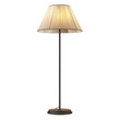 © Oranuch - Elegant cream pleated floor lamp with a dark stand isolated on transparent background
