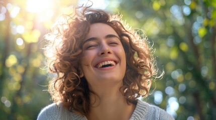 Canvas Print - The Smiling Young Woman