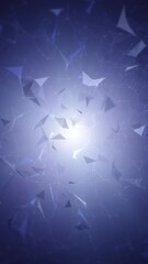 Wall Mural - digital shining triangles and lines vertical background. concept science and technology animation.