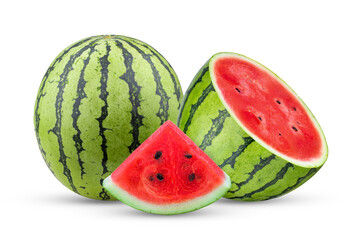 Wall Mural - watermelon isolated on transparent png