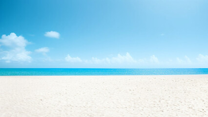 Wall Mural - beautiful beach background. natural landscape with empty tropical beach.