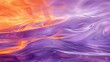 © BrilliantPixels - Abstract waves in shades of purple and orange blend harmoniously, evoking tranquility and artistic expression.