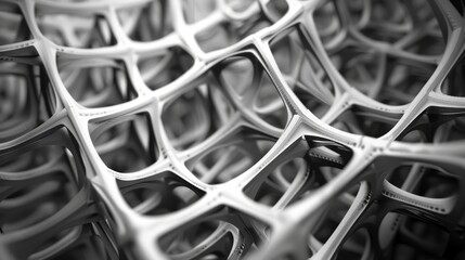 A close up of a mesh of squares and triangles generated by AI