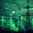 © Imron - technology monitoring renewable energy grids green background
