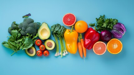 Canvas Print - healthy,food,produce,colorful, AI Generative