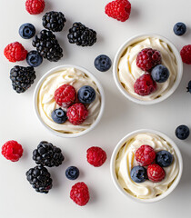 Wall Mural - Yogurt with Berries