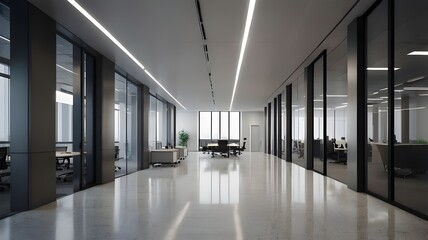 corridor in office building