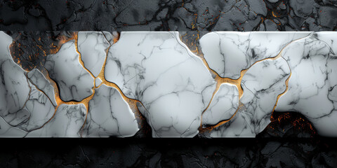 Wall Mural - panel wall art, wall decoration, marble background with feather designs