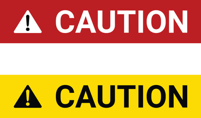 Wall Mural - Caution sign without any picture 