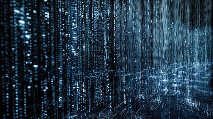 Digital code screen. Generative AI