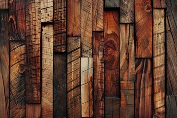 Wood background. Close-up of various textured wooden planks with distinct grains and patterns