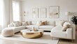 © Eyeam - white and gold theme modern interior design