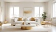© Eyeam - white and gold theme modern interior design