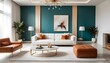 © Eyeam - white and gold theme modern interior design