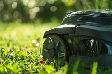 Wall Mural - Energy-Efficient Robotic Lawnmower Cutting System for Minimal Environmental Impact