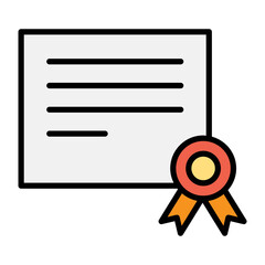 Wall Mural - Certificate icon