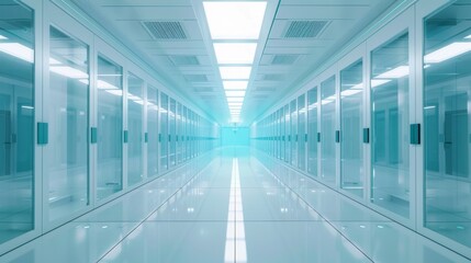 Modern Data Center Corridor, Generative AI