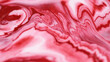 © Photodrive - Acrylic fluid spill. Liquid marble texture. Blur white red color paint swirl mix layers ink drip pigment pour on shiny glitter surface abstract art background.