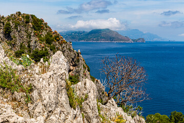 The wonderful island of Capri, amalfi coast, bay of naples, italy