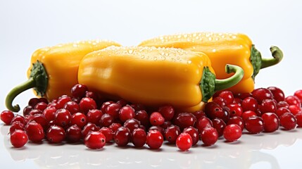 Wall Mural - red and yellow pepper