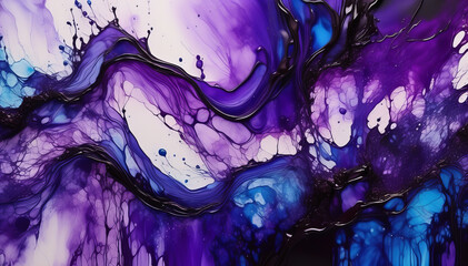 Wall Mural - abstract watercolor background with drops