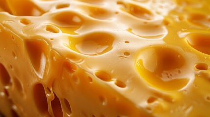Wall Mural - Close-up of yellow cheese