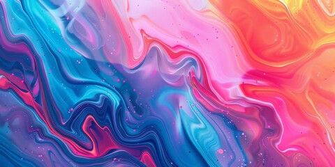Wall Mural - Fluid Gradient Abstract Background Smooth gradient transitions blending multiple colors seamlessly