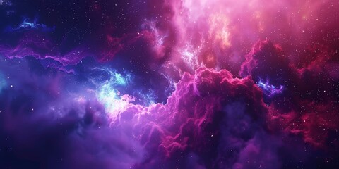 Wall Mural - nebula-inspired abstract background cosmic colors and patterns creating a nebula-inspired abstract d