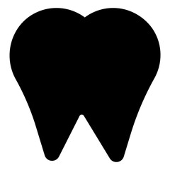 tooth  glyph  icon vector illustration isolated on white background
