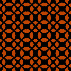 Aufkleber - Tribal abstract brown pattern. Seamless illustration ethnic motif with spots