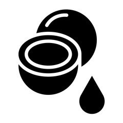 Sticker - Vector Design Coconut Oil Icon Style