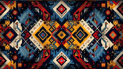 Abstract ethnic geometric pattern