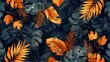 © FryArt - Contemporary botanical repeat design pattern