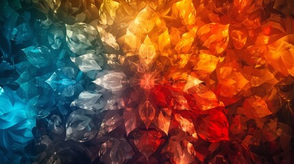 Wall Mural - Abstract colorful kaleidoscope