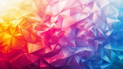 Wall Mural - Colorful geometric polygonal background