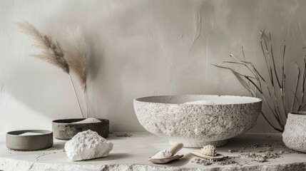 Wall Mural - Minimalist Still Life with Natural Elements