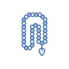 Wall Mural - Tasbih vector icon