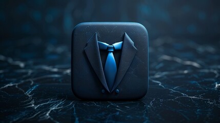 Wall Mural - Elegant suit icon design on dark background