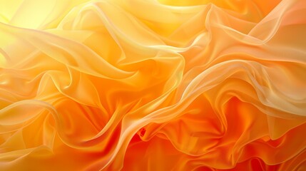 Wall Mural - Abstract yellow to orange fabric background